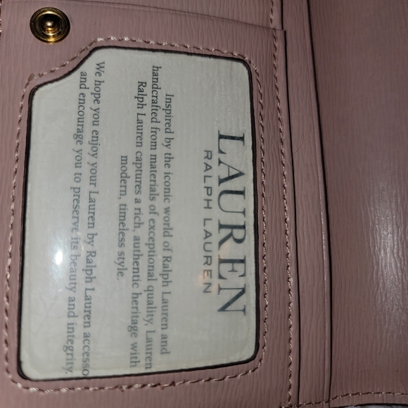 Ralph Lauren mauve/light pink wallet. - Picture 5 of 12
